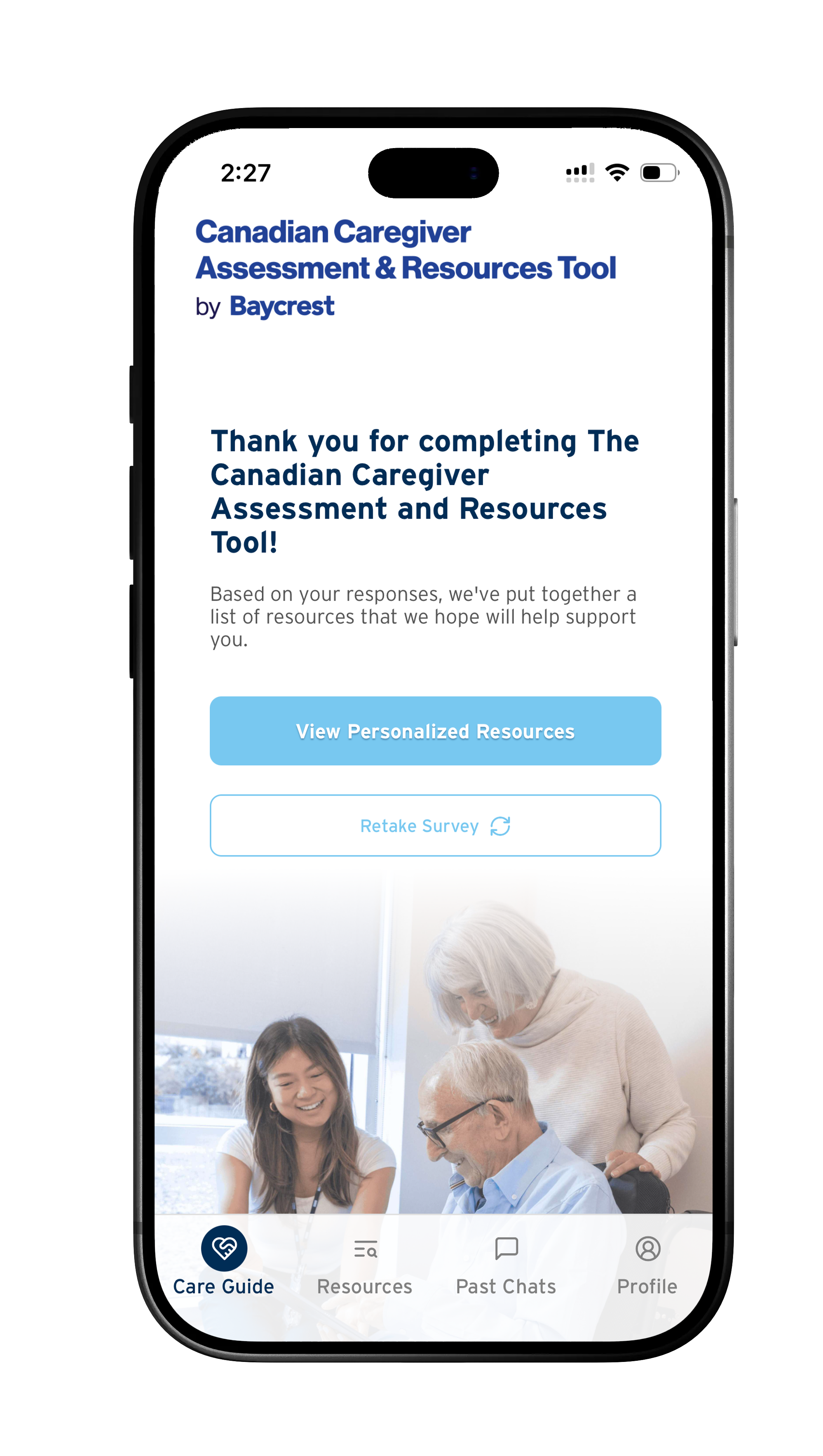 C-CART app assessment on a smartphone